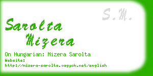 sarolta mizera business card